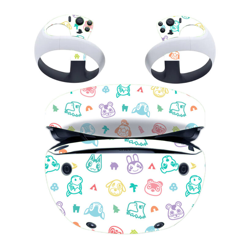 Nintendo Animal Crossing Art PS VR2 Skin Sticker Cover