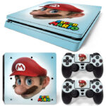 Super Mario Bros Face PS4 Slim Skin Sticker Decal