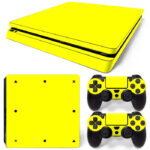 Yellow Color Skin Sticker For PS4 Slim