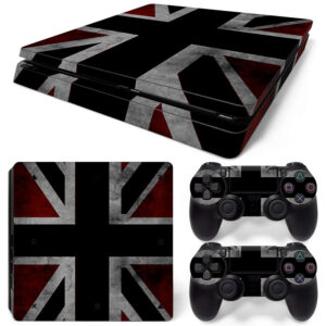 British Flag Art PS4 Slim Skin Sticker Cover