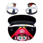 Super Mario Face Art PS VR2 Skin Sticker Cover