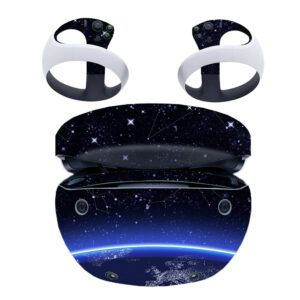 Black With Blue Star Galaxy PS VR2 Skin Sticker Cover