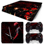 Deadpool Katana Art PS4 Slim Skin Sticker Decal