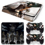 Attack On Titan Levi Vs Gunther PS4 Slim Skin Sticker Cover