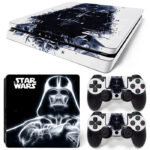 Glowing Star Wars Darth Vendor Art PS4 Slim Skin Sticker Decal