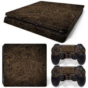 Air Jordan Symbol Brown And Black Art PS4 Slim Skin Sticker Decal