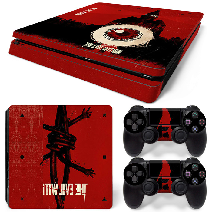 The Evil Within II Red Symbol Art PS4 Slim Skin Sticker Cover