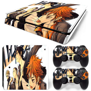 Haikyuu Anime Karasuno Hinata Kageyama Tanaka Art PS4 Slim Skin Sticker Cover