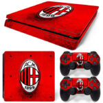 AC Milan Symbol With Red Art PS4 Slim Skin Sticker Cover