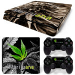 Marijuana PS4 Slim Skin Sticker Cover Design 1