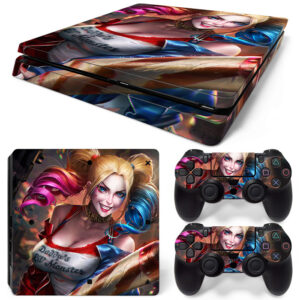 Harley Quinn Art PS4 Slim Skin Sticker Decal Design 1