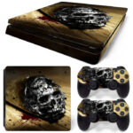 Tocador Smoke Sykes Skull PS4 Slim Skin Sticker Decal