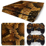 Snake Skin Texture PS4 Slim Skin Sticker Cover Design 1