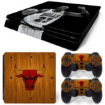 Michael Jordan And Chicago Bulls Symbol PS4 Slim Skin Sticker Decal