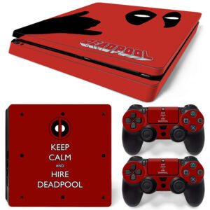 Keep Calm And Hire Deadpool PS4 Slim Skin Sticker Decal