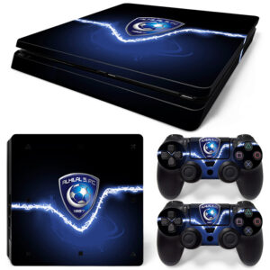 AL Hilal S.FC Symbol On Blue PS4 Slim Skin Sticker Cover