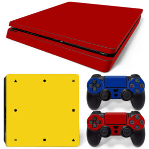 Red Blue And Yellow PS4 Slim Skin Sticker Decal