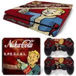 Nuka Cola Vault Boy Approved PS4 Slim Skin Sticker Decal