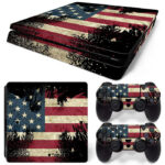 Flag Of The United States Art PS4 Slim Skin Sticker Cover