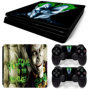 Batman: Arkham Asylum Joker Face Art PS4 Slim Skin Sticker Cover