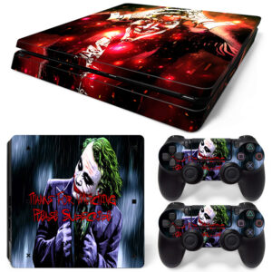 Joker Face Arts PS4 Slim Skin Sticker Decal