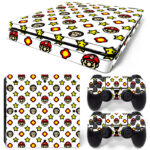 Super Mario Bros Emojis PS4 Slim Skin Sticker Cover