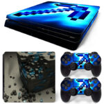 Minecraft Diamond Block PS4 Slim Skin Sticker Cover