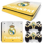 Real Madrid Symbol Yellow Art PS4 Slim Skin Sticker Cover