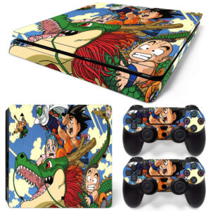 Dragon Ball Z Krillin Piccolo Goku Anime Art PS4 Slim Skin Sticker Cover