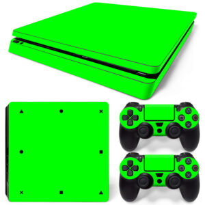 Green Color Skin Sticker For PS4 Slim