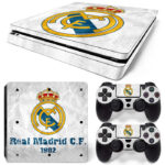 Real Madrid C.F 1902 Symbol On White PS4 Slim Skin Sticker Decal