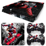 Deadpool Comic Vine Art PS4 Slim Skin Sticker Cover