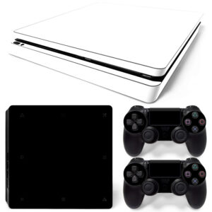 White And Black Skin Sticker For PS4 Slim