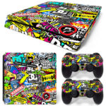 Sticker Bomb PS4 Slim Skin Sticker Decal