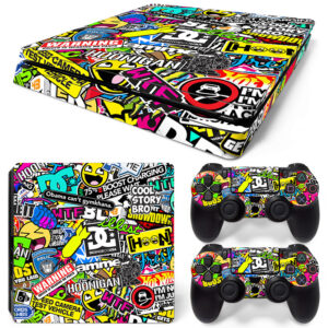 Sticker Bomb PS4 Slim Skin Sticker Decal