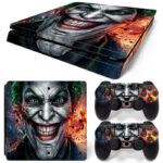 Joker Evil Smile Face Art PS4 Slim Skin Sticker Decal