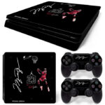 Michael Jordan 23 With Signature PS4 Slim Skin Sticker Decal