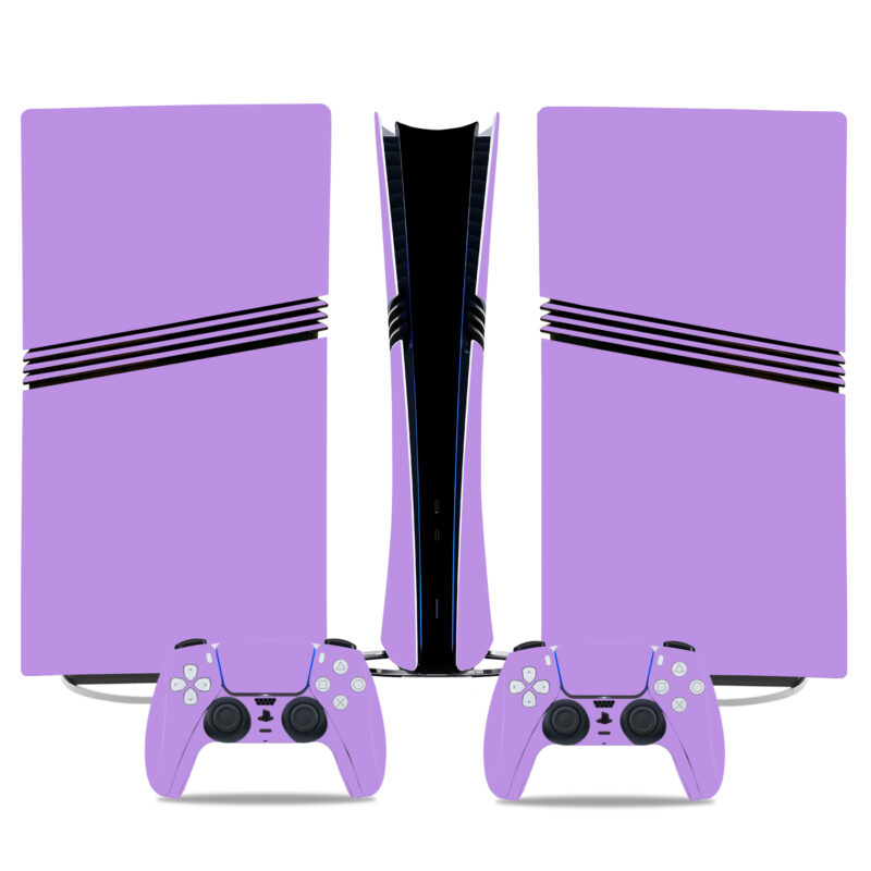 Stylish Purple PS5 Pro Skin Sticker – Custom Look For Console & Controllers - Image 3