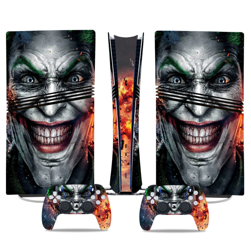 PS5 Pro Skin Sticker - Intense Joker Design For Console And Controller Customization Unique Gaming Console Cover - Image 3
