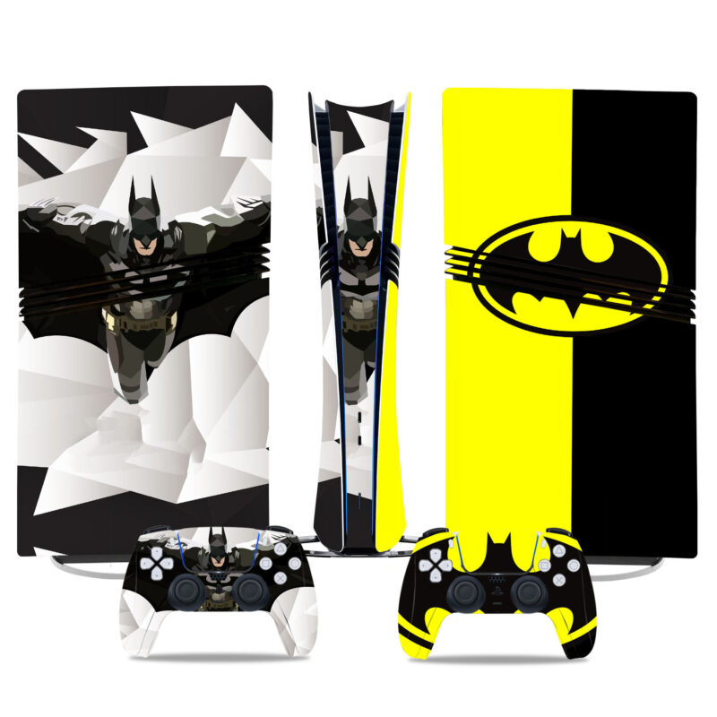 Batman-Themed PS5 Pro Skin Sticker – Iconic Dark Knight Console Wrap