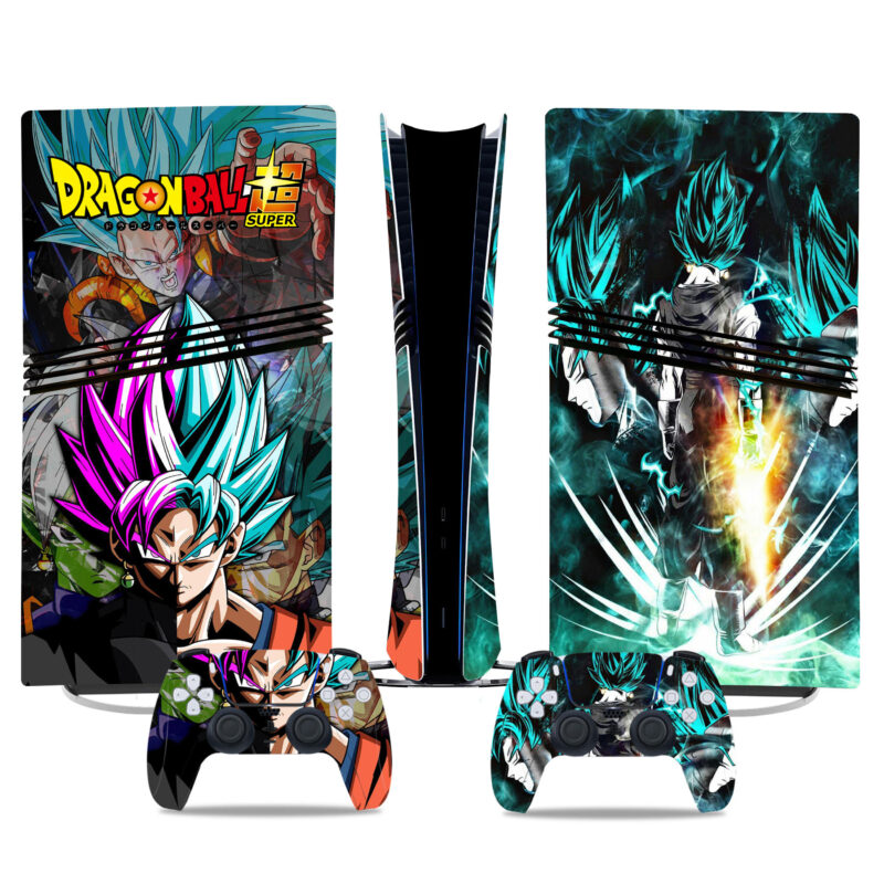 Dragon Ball Super PS5 Pro Skin Sticker - Premium Console & Controller Vinyl Wrap With Stunning Anime Design