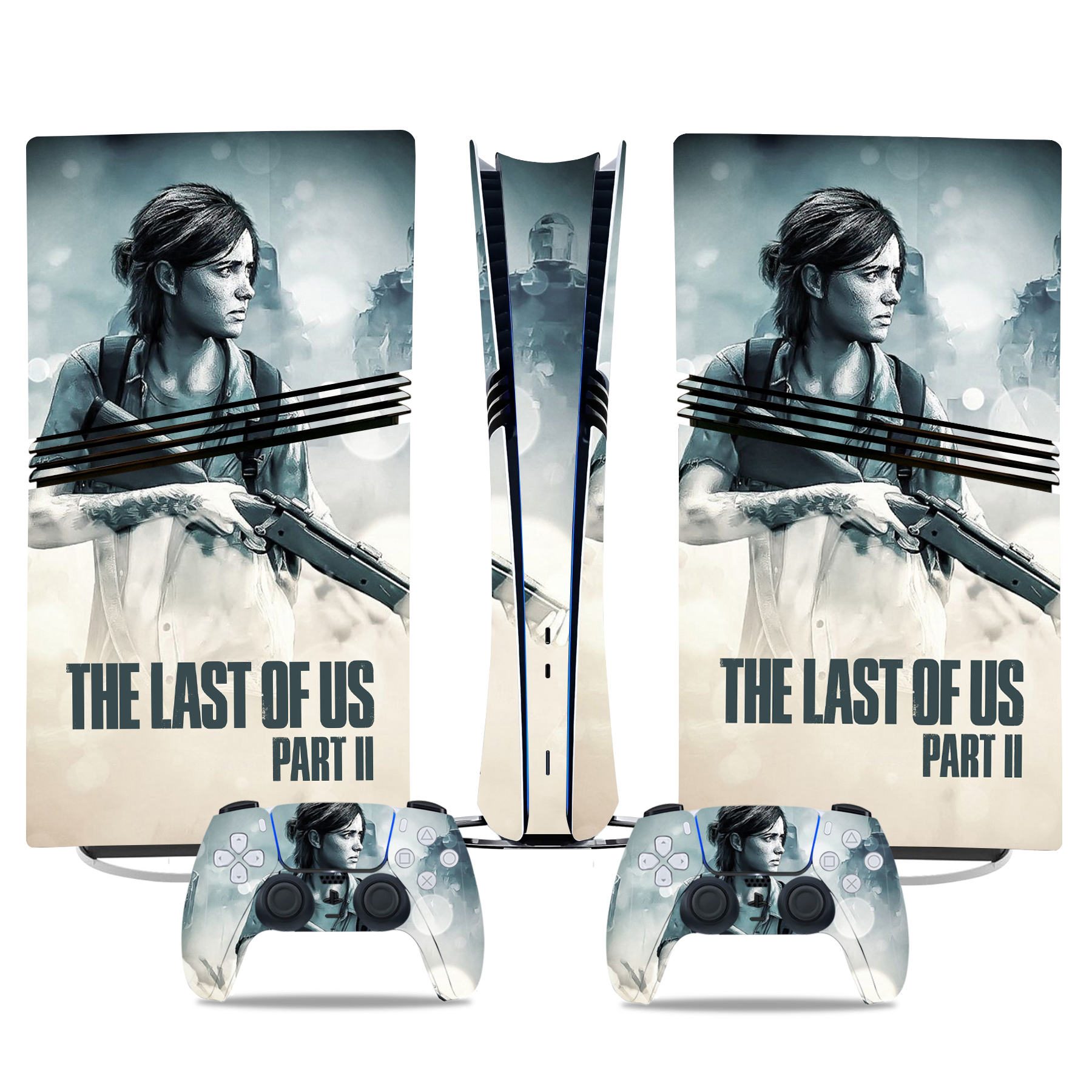 PS5 Pro Skin Sticker - The Last Of Us Part II Ellie Design For Console & Controllers - Durable Vinyl Wrap - Image 2