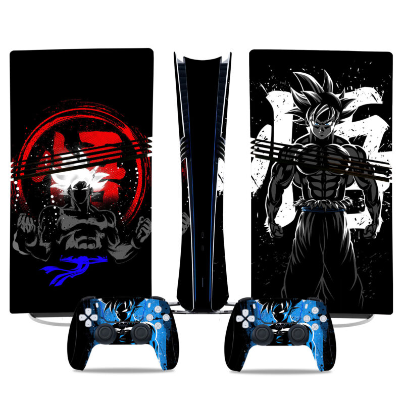 Dragon Ball PS5 Pro Skin Sticker – Ultimate Anime Warrior Design For Console & Controllers