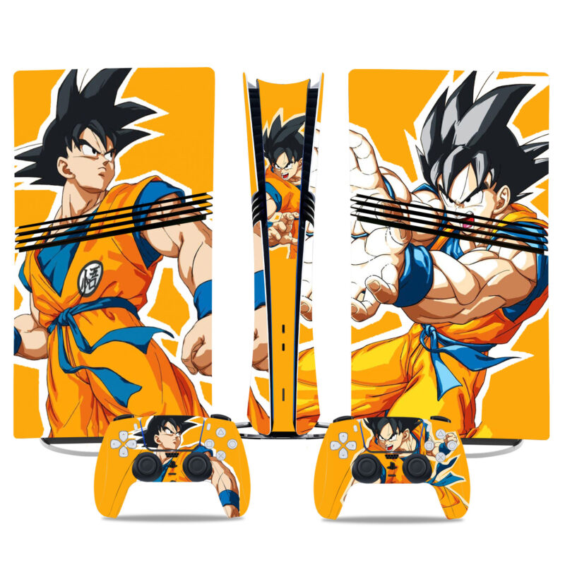 Dragon Ball Son Goku PS5 Skin Sticker – Epic Anime Design For Console & Controllers