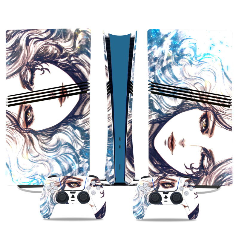 Elegant Fantasy PS5 Pro Skin Sticker – Dreamy Design For Console And Controllers