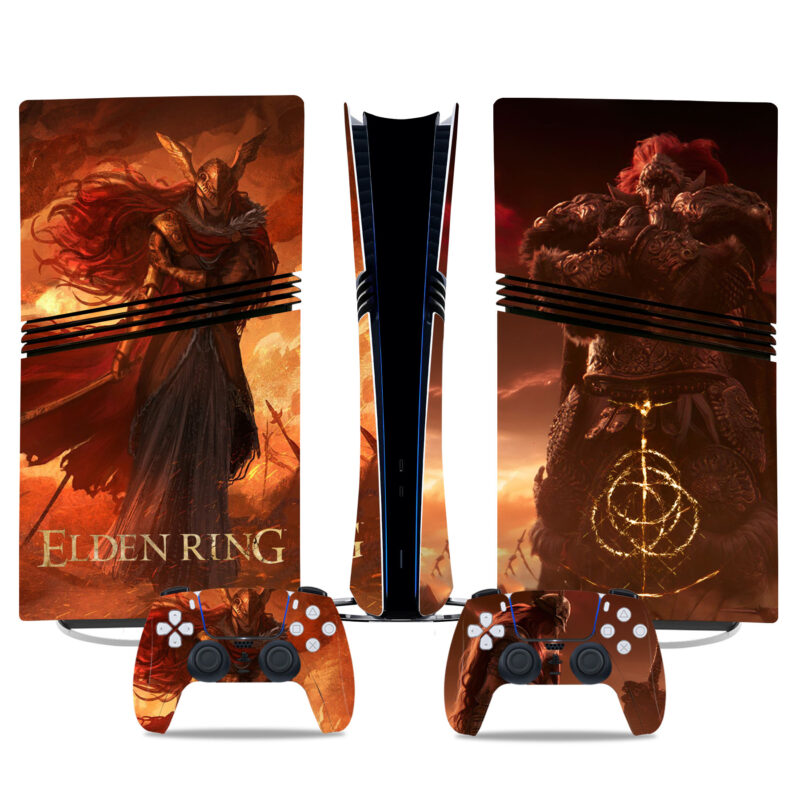 Epic Elden Ring PS5 Pro Skin Sticker – Bold Design For Console & Controllers