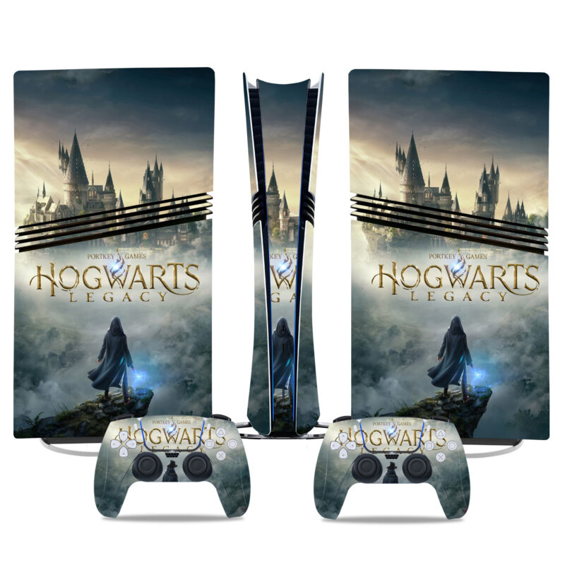 Enchanting Hogwarts Legacy PS5 Pro Skin Sticker – Perfect Design For Console & Controllers