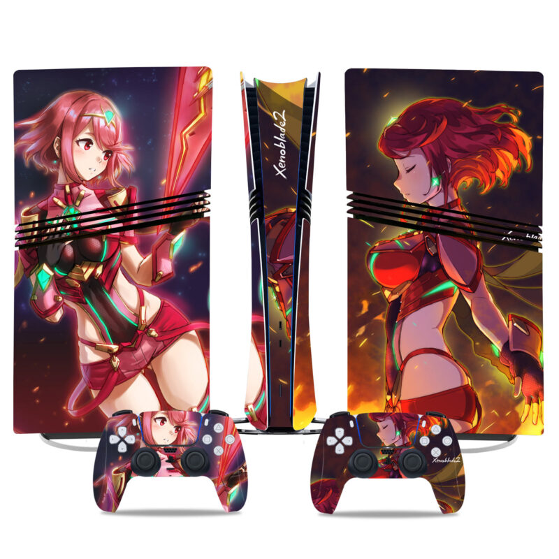 Xenoblade Anime PS5 Pro Skin Sticker - Premium Console And Controller Wrap - Vibrant Design For Gaming Enthusiasts