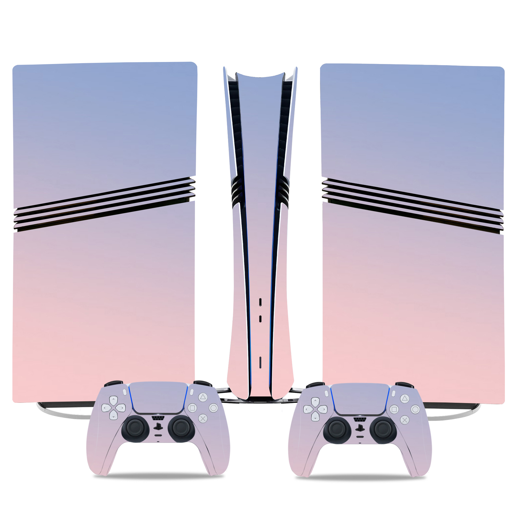 PS5 Pro Skin Sticker - Elegant Pastel Gradient Design For Console And Controller - Stylish And Minimal Gaming Accessory - Image 3