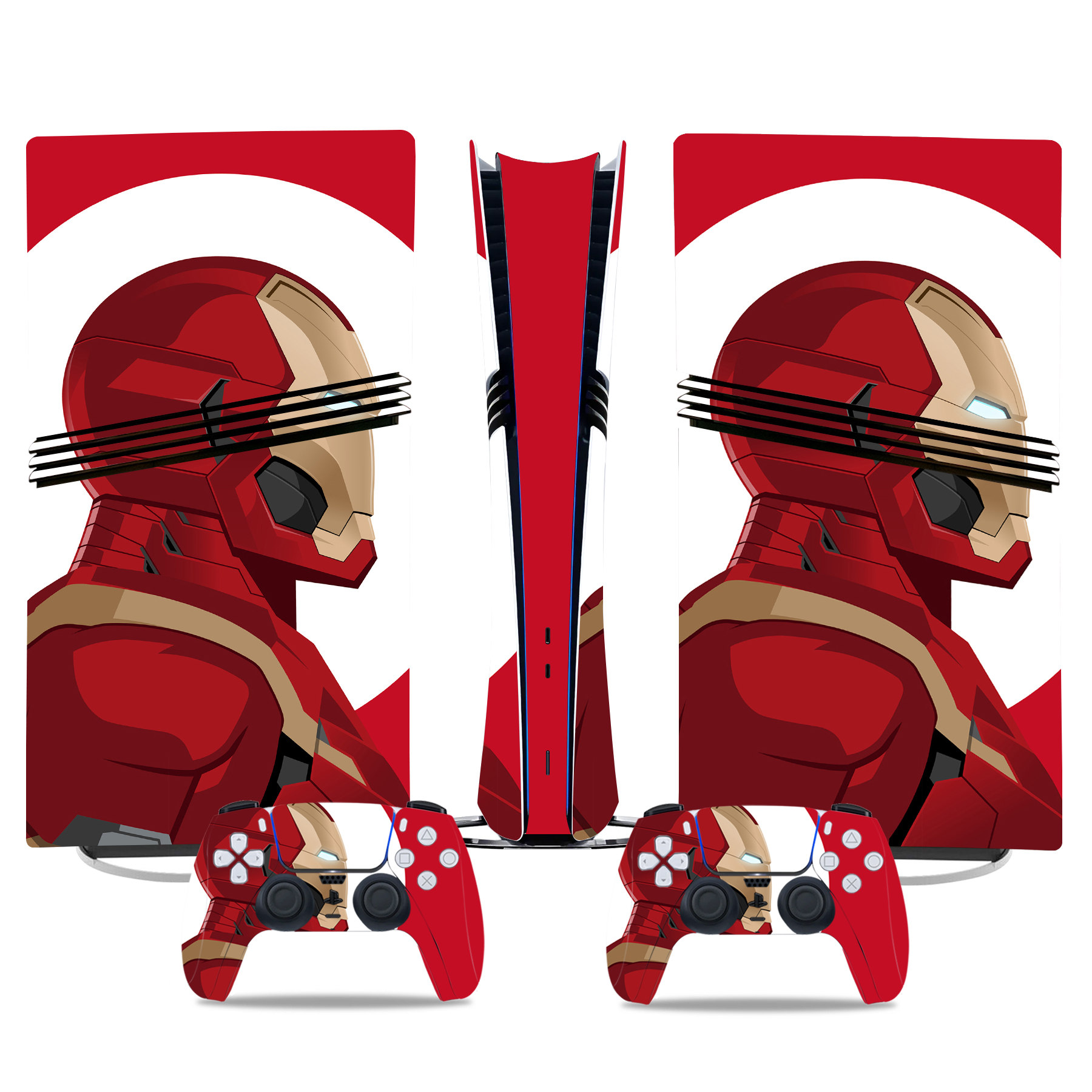 Marvel Iron Man PS5 Pro Skin Sticker – Stunning Design For Console And Controller - Image 3